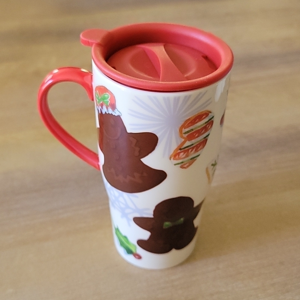 Lenox Heat Changing Travel Mug Gingerbread Man